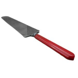 Vintage 10" Cake Knife with Red Bakelite Handle Robinson Knife Co